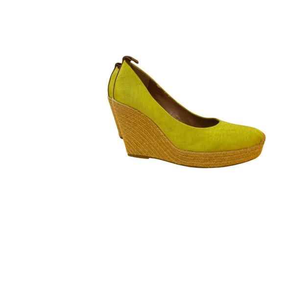 BCBG Women’s Platform Lime Green Wedge Heels Women Size 9 - Picture 7 of 17